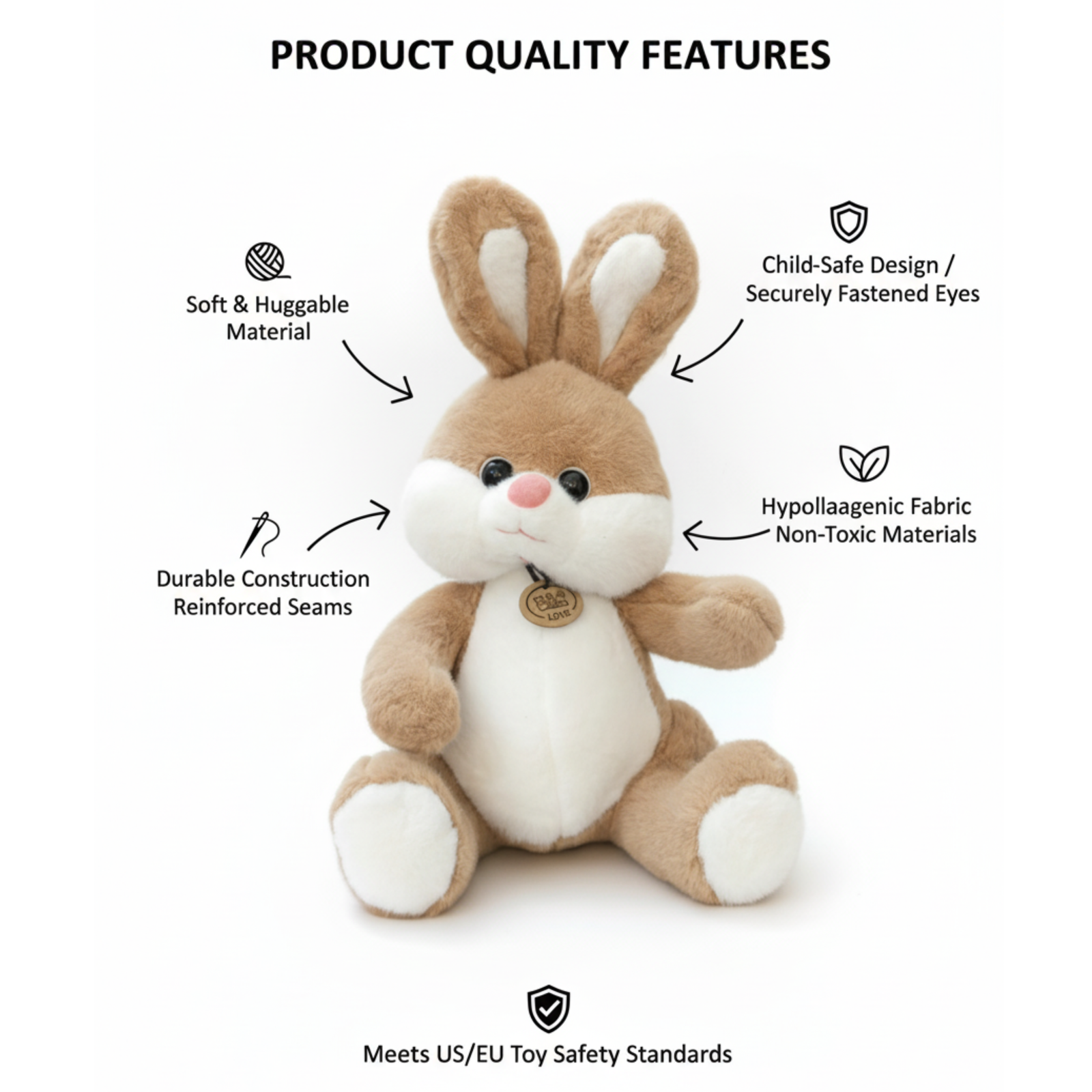 Craftluxe Plush Rabbit Toy - Image 3